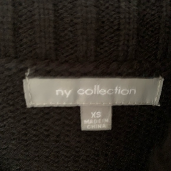 Cowl neck color block sweater dress - Picture 2 of 3